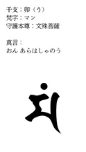 画像をギャラリービューアに読み込む, 【守護梵字】お守りケータイ待ち受け画像
